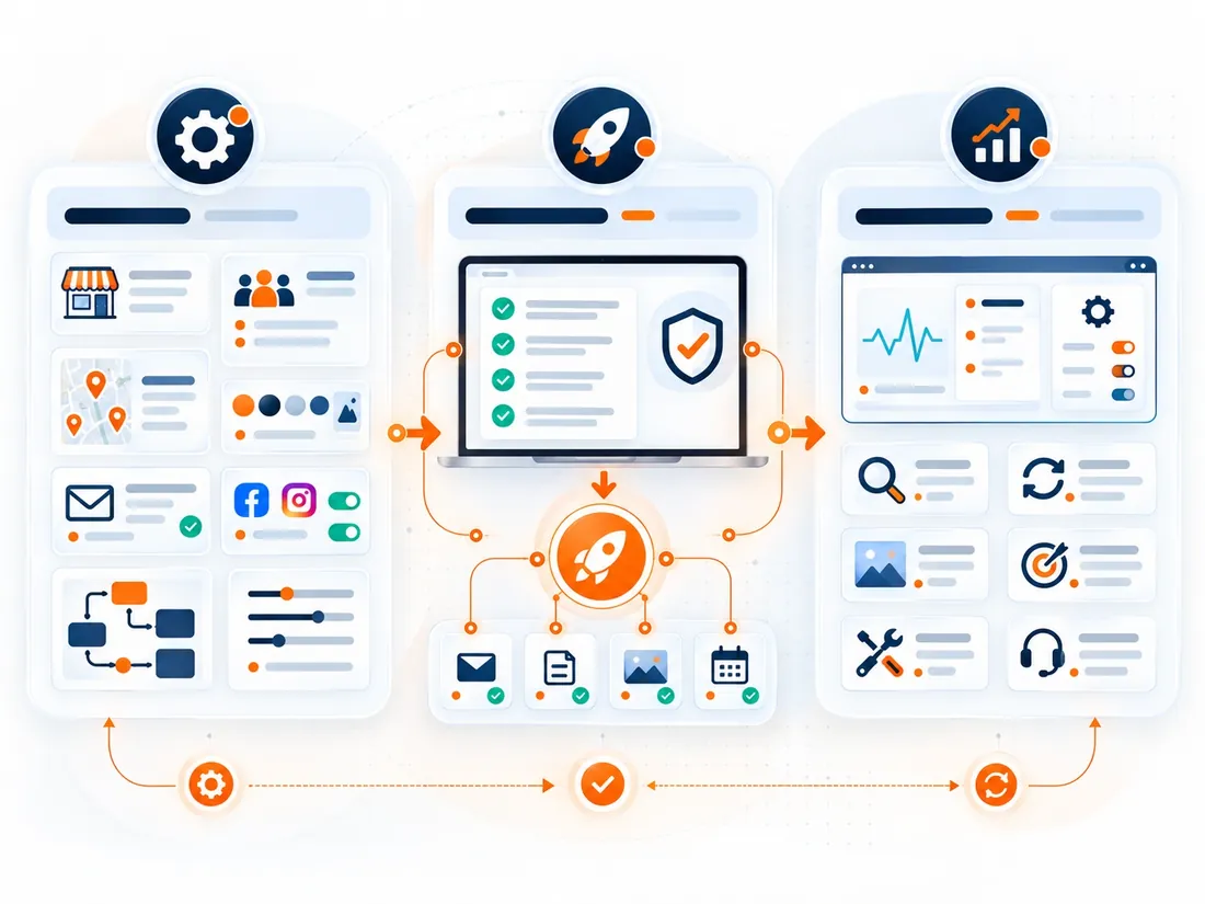 Three stages: setting up the agent for your business, testing and launching it, then ongoing monitoring, adjustments and support | TechQilo
